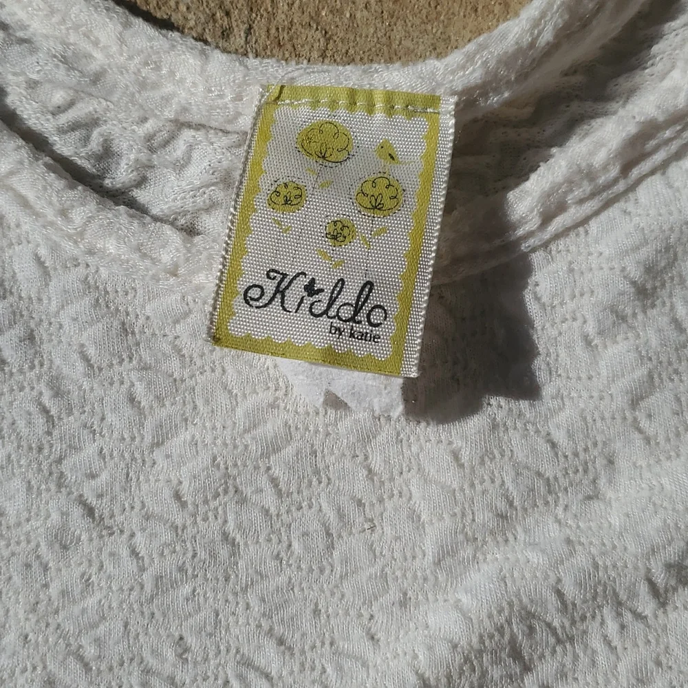 Kiddo By Katie Girls White Blouse - Picture 3 of 3